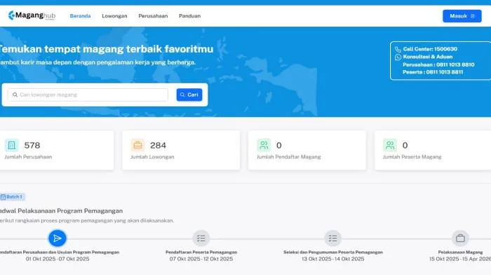 Telah dibuka Pendaftaran Magang Fresh Graduate 2025 selama 6 Bulan, Gaji Setara UMK