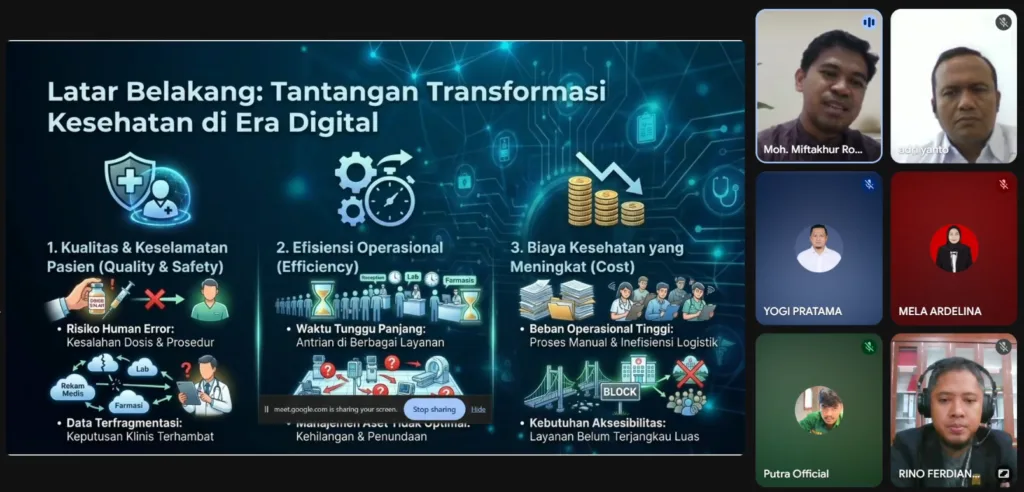 Webinar Fakultas Teknologi Kesehatan "Transformasi Rumah Sakit di Indonesia Menuju Smart Hospital"