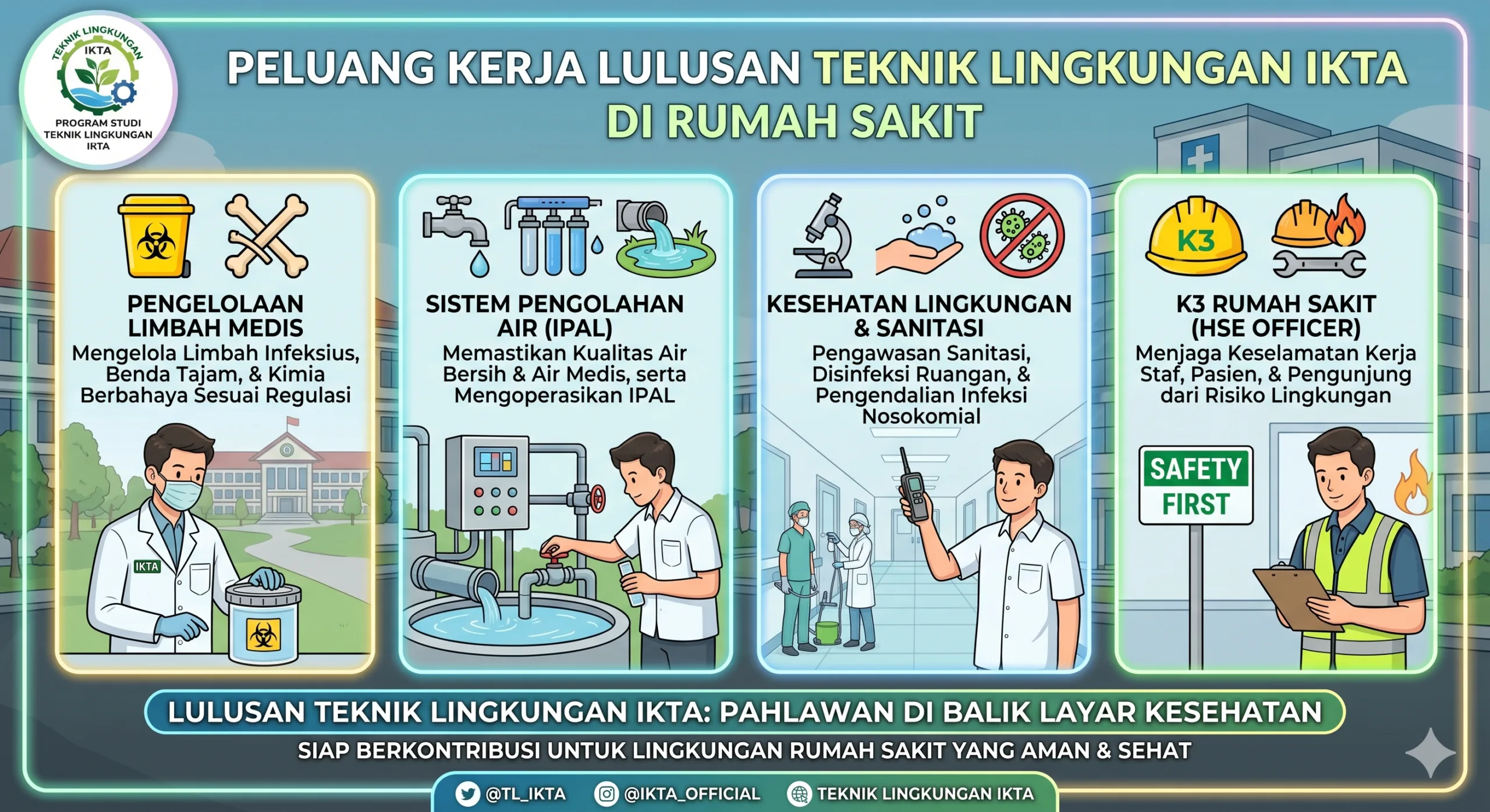 Peluang Kerja Lulusan Teknik Lingkungan IKTA di Rumah Sakit